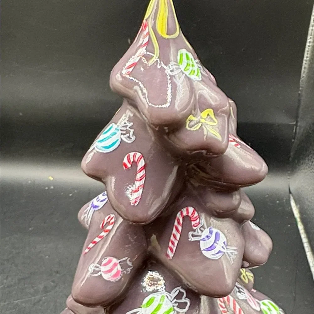 Candyland 2022 hand painted eggplant mosser large glass tree